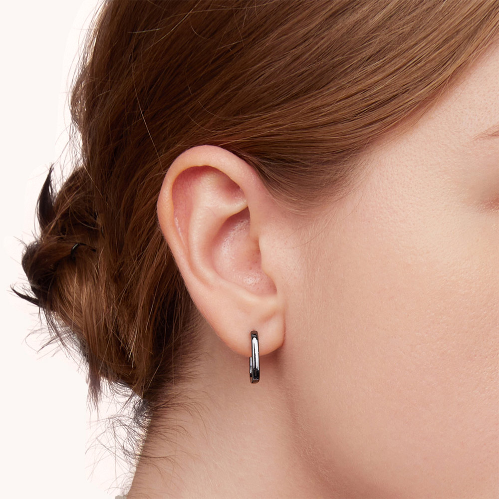 黑色耳環 image number 3