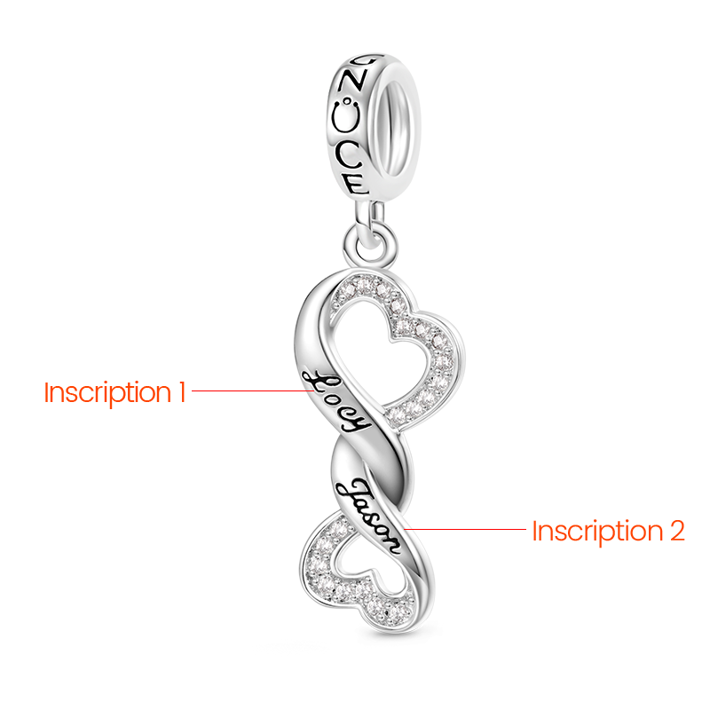 無限愛刻字吊墜 image number 1