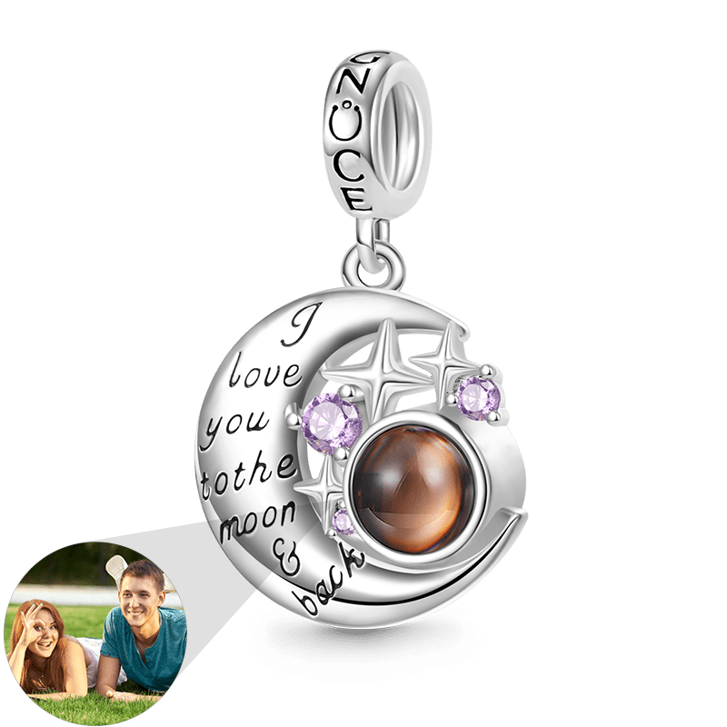 Projection Moon&Star Photo Pendant image number 0