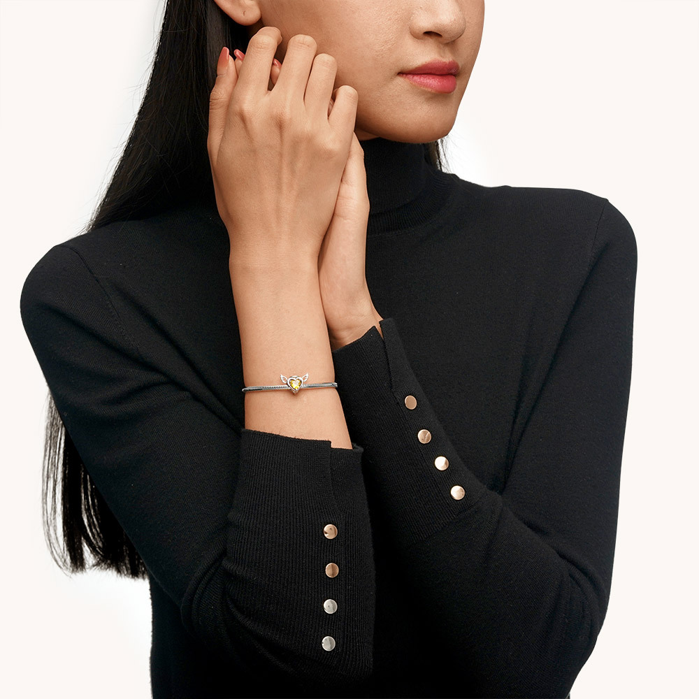 愛心天使心形珠飾 image number 3