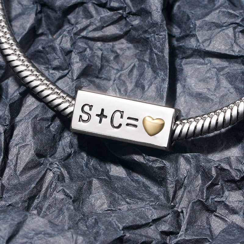 首字母長方形珠飾 image number 2