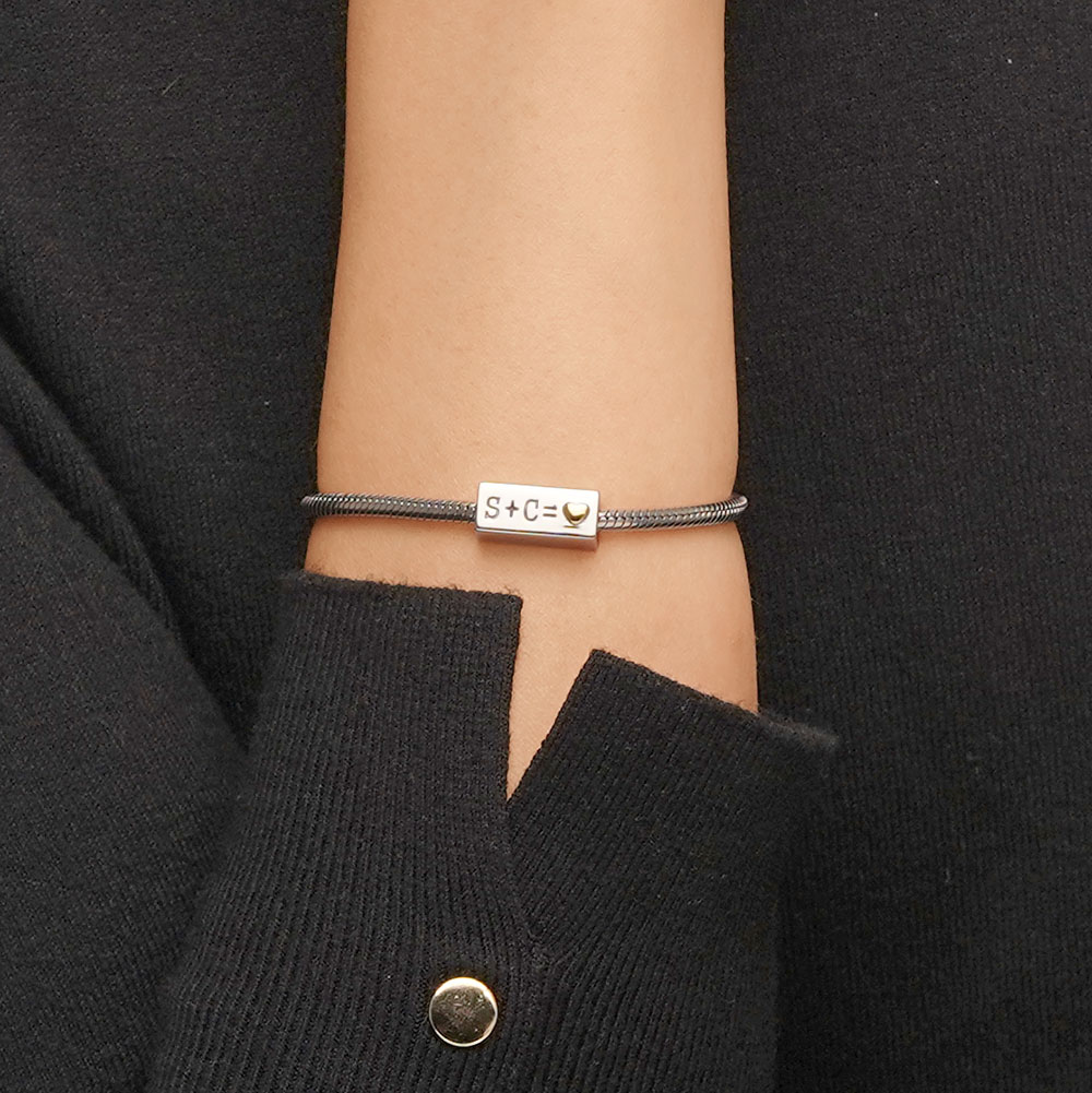 首字母長方形珠飾 image number 4