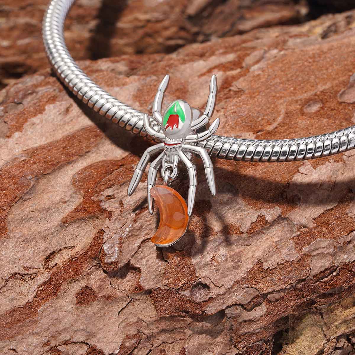 蜘蛛變色月亮吊墜 image number 2