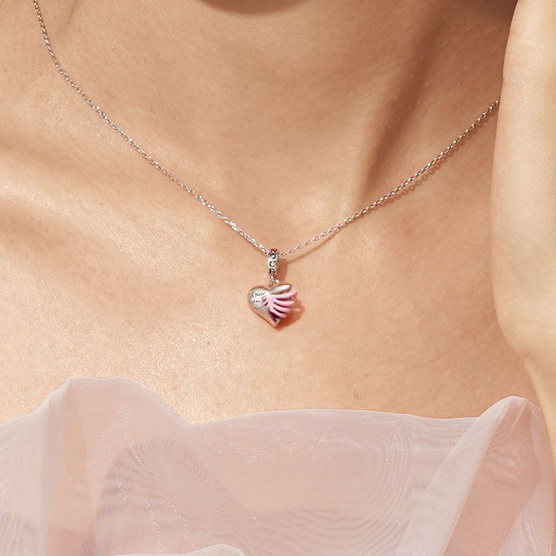 羅紋心形吊墜 image number 3