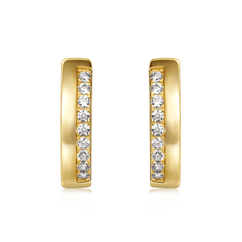 鑽石擁抱圈耳環 image number 0