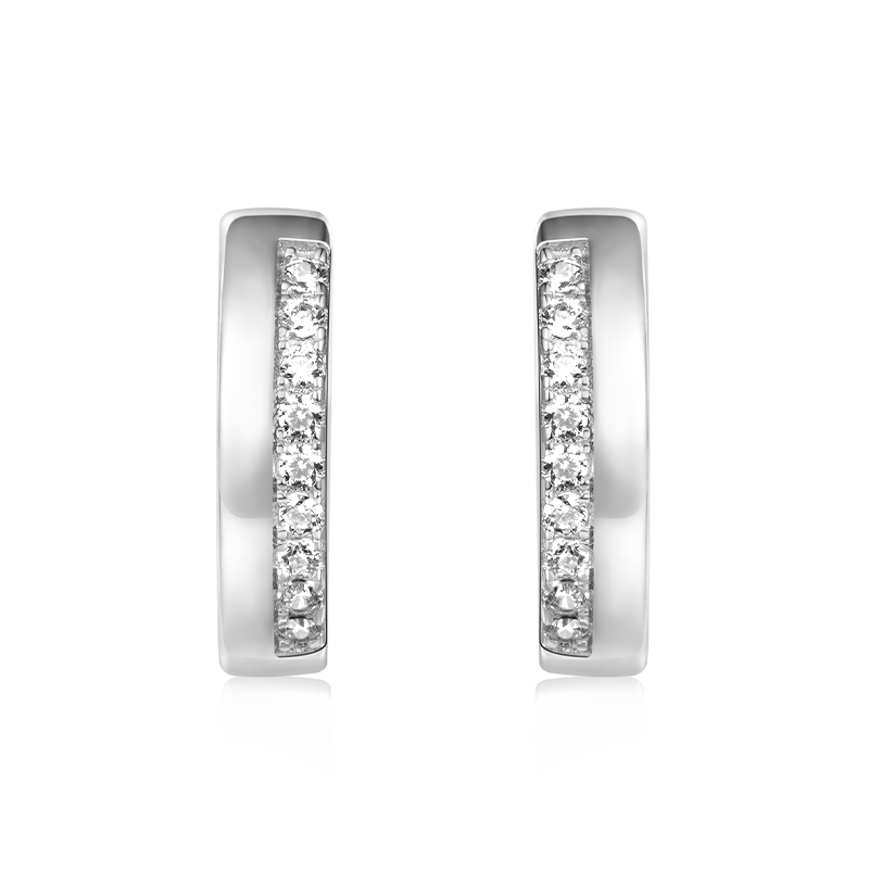 鑽石擁抱圈耳環 image number 0
