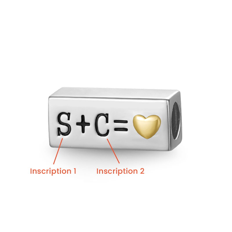 首字母長方形珠飾 image number 1