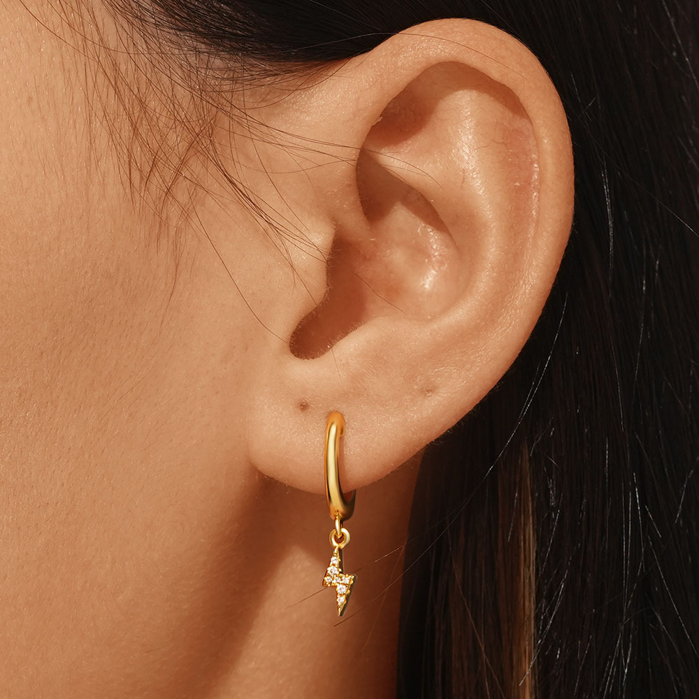 閃電吊墜耳環 image number 5