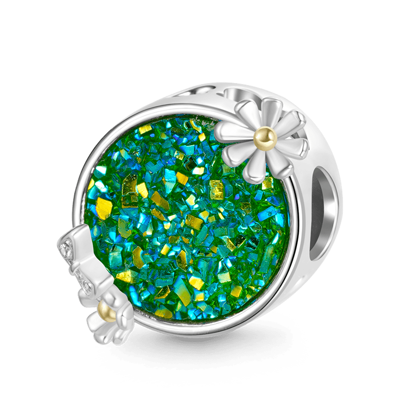 綠色雛菊蝴蝶珠飾 image number 0