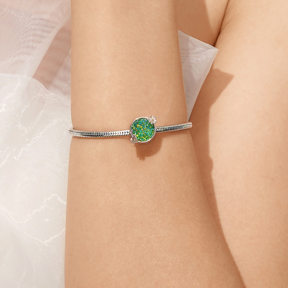 綠色雛菊蝴蝶珠飾 image number 4