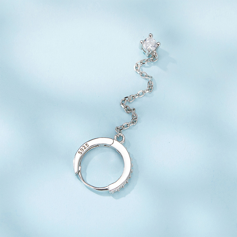 穿鏈器圈形耳環 image number 3