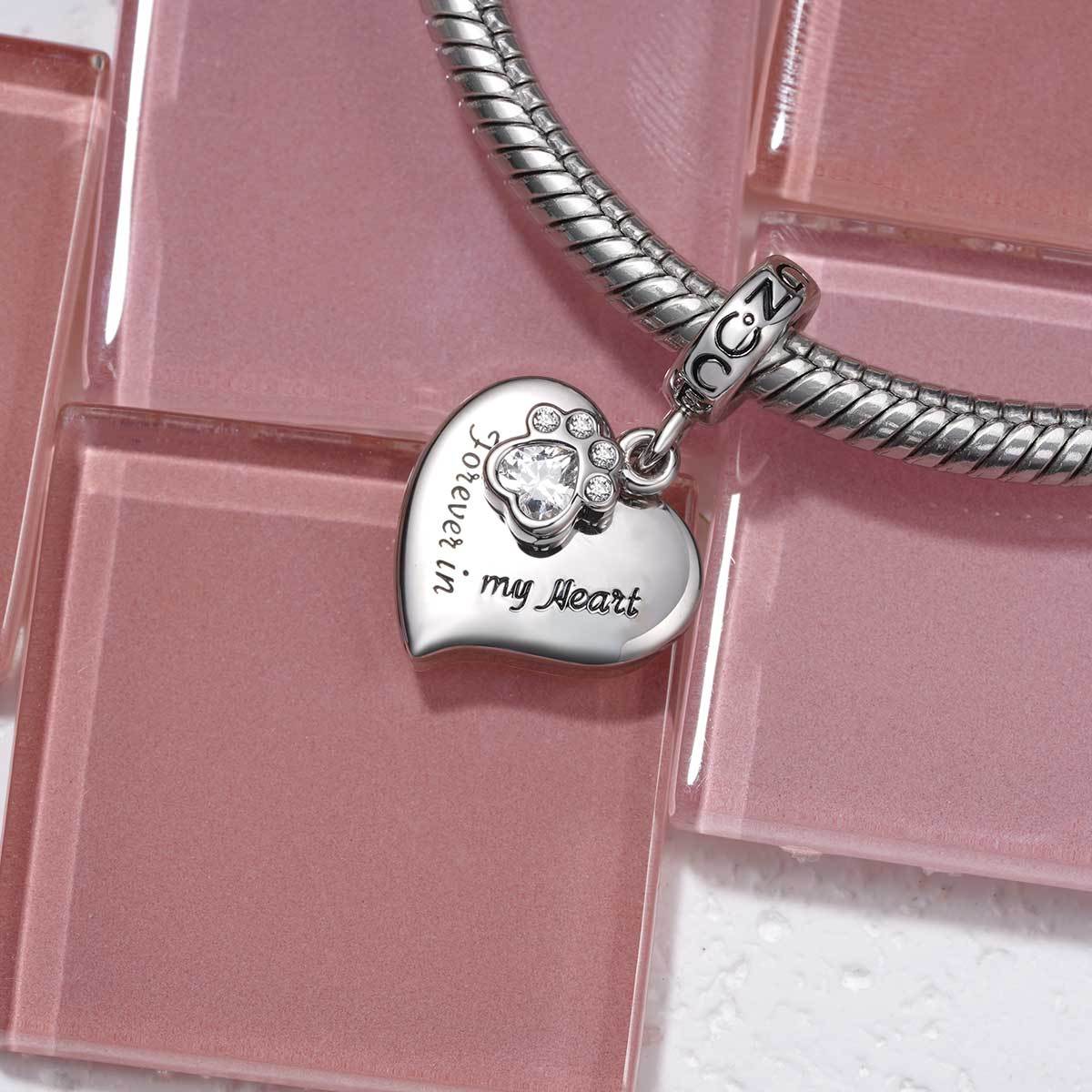 狗爪愛心吊墜 image number 2