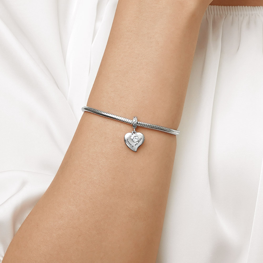 狗爪愛心吊墜 image number 4