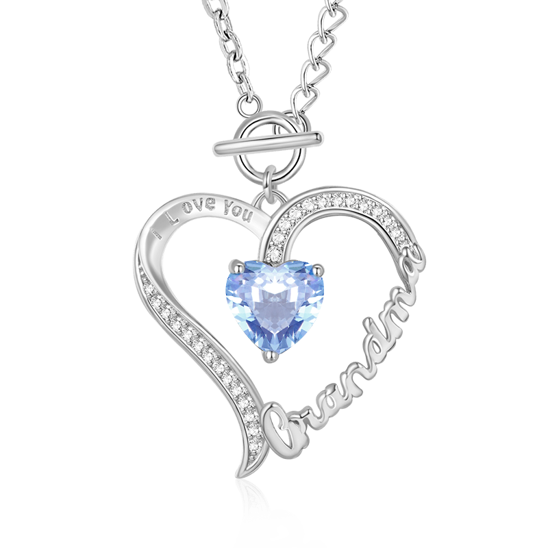 Grandma Birthstone Necklace image number 0