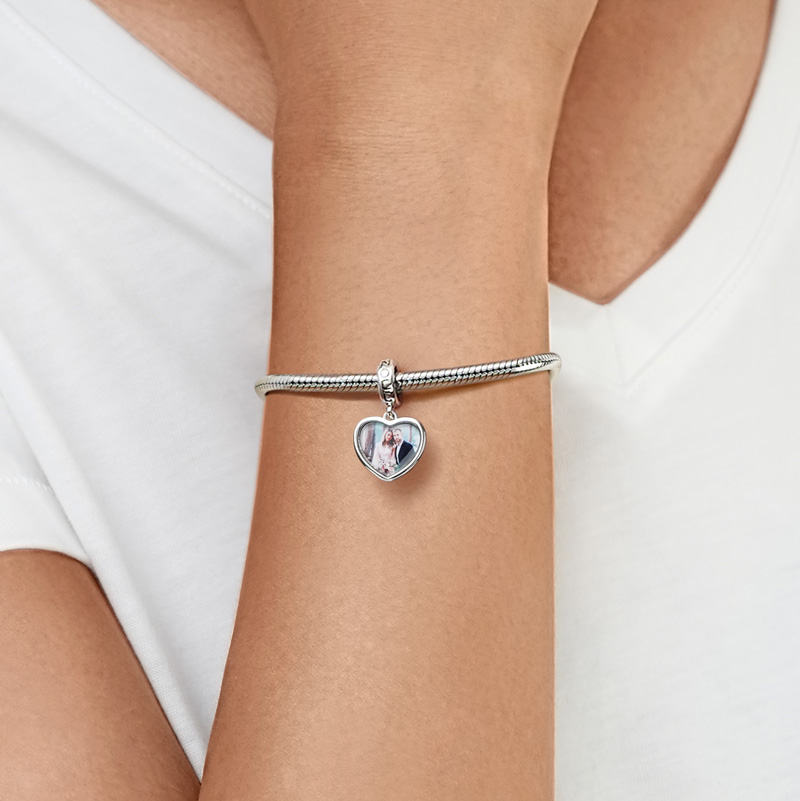 可雕刻心形照片吊墜 image number 3