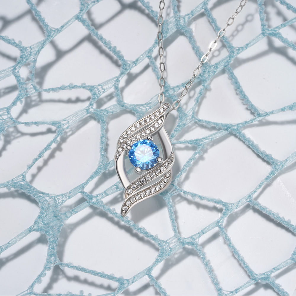 生日石弧形項鍊 image number 4