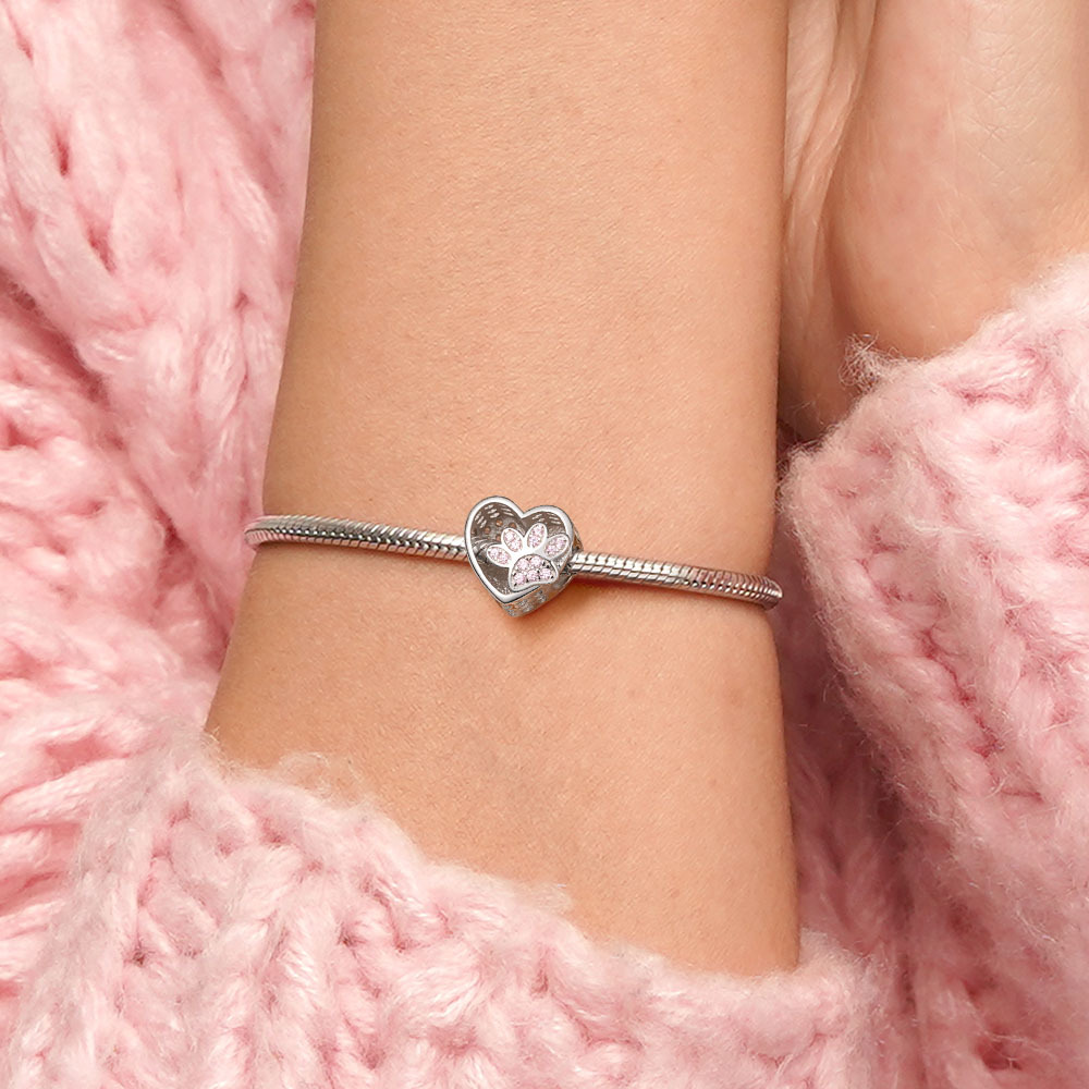 爪印心形珠飾 image number 4