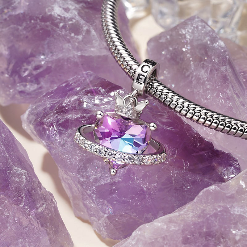 星球皇冠心形吊墜 image number 2