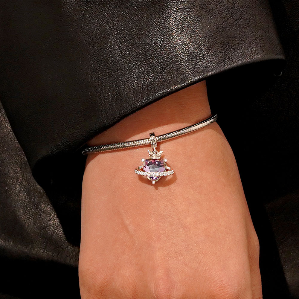 星球皇冠心形吊墜 image number 6