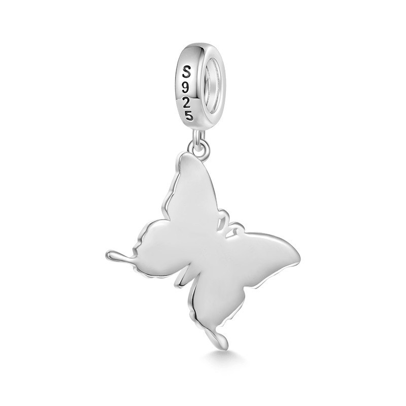 藍紫色蝴蝶吊墜 image number 1