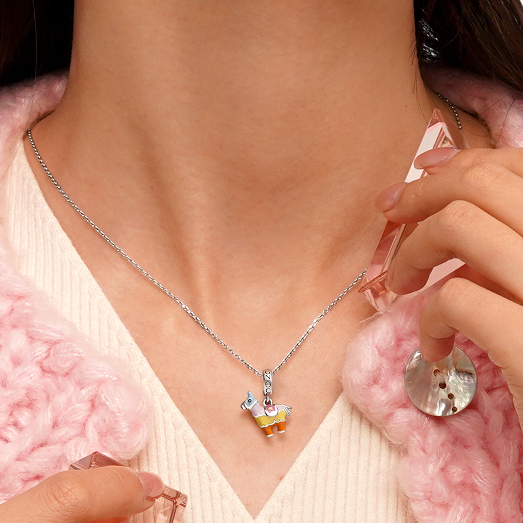 彩色塔羊駝吊墜 image number 4