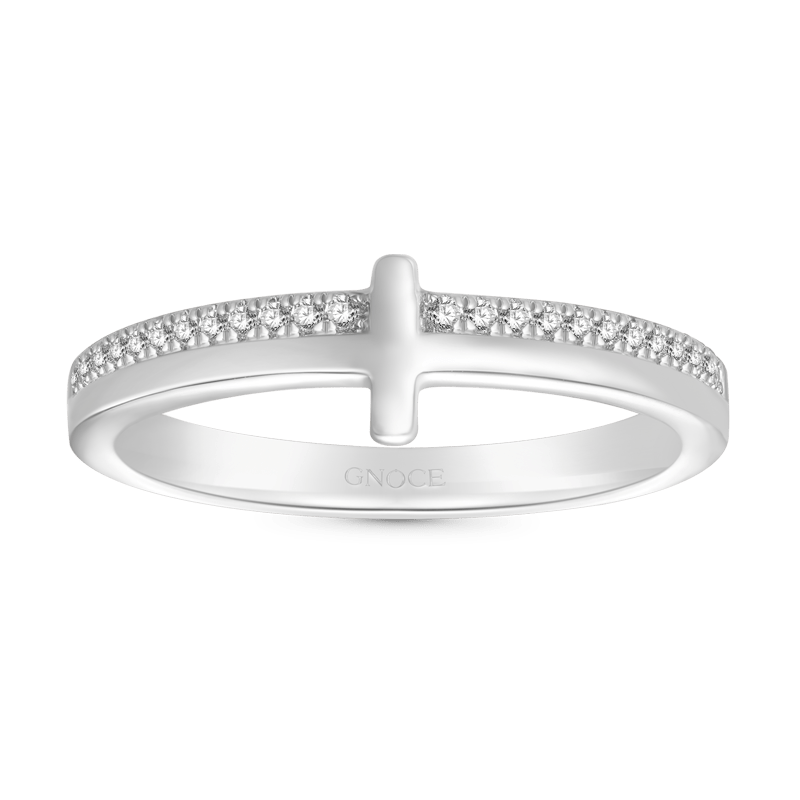 小十字銀戒指 image number 0