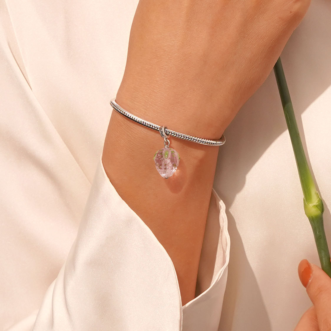 粉紅草莓吊墜 image number 5