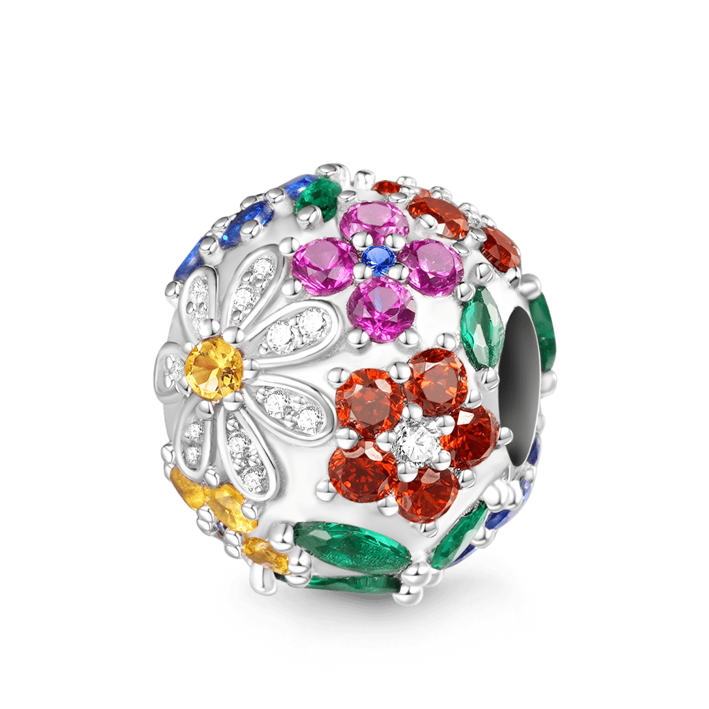 繡球花圓形珠飾 image number 1