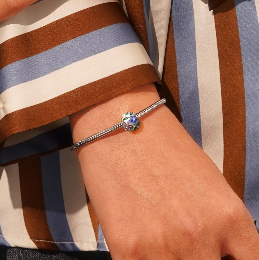 繡球花圓形珠飾 image number 4