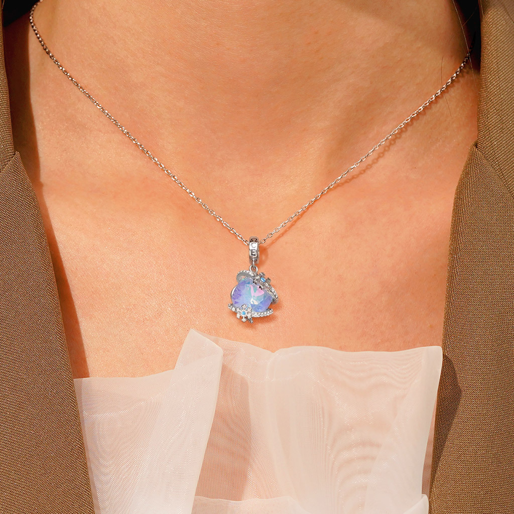 雪花愛心吊墜 image number 3