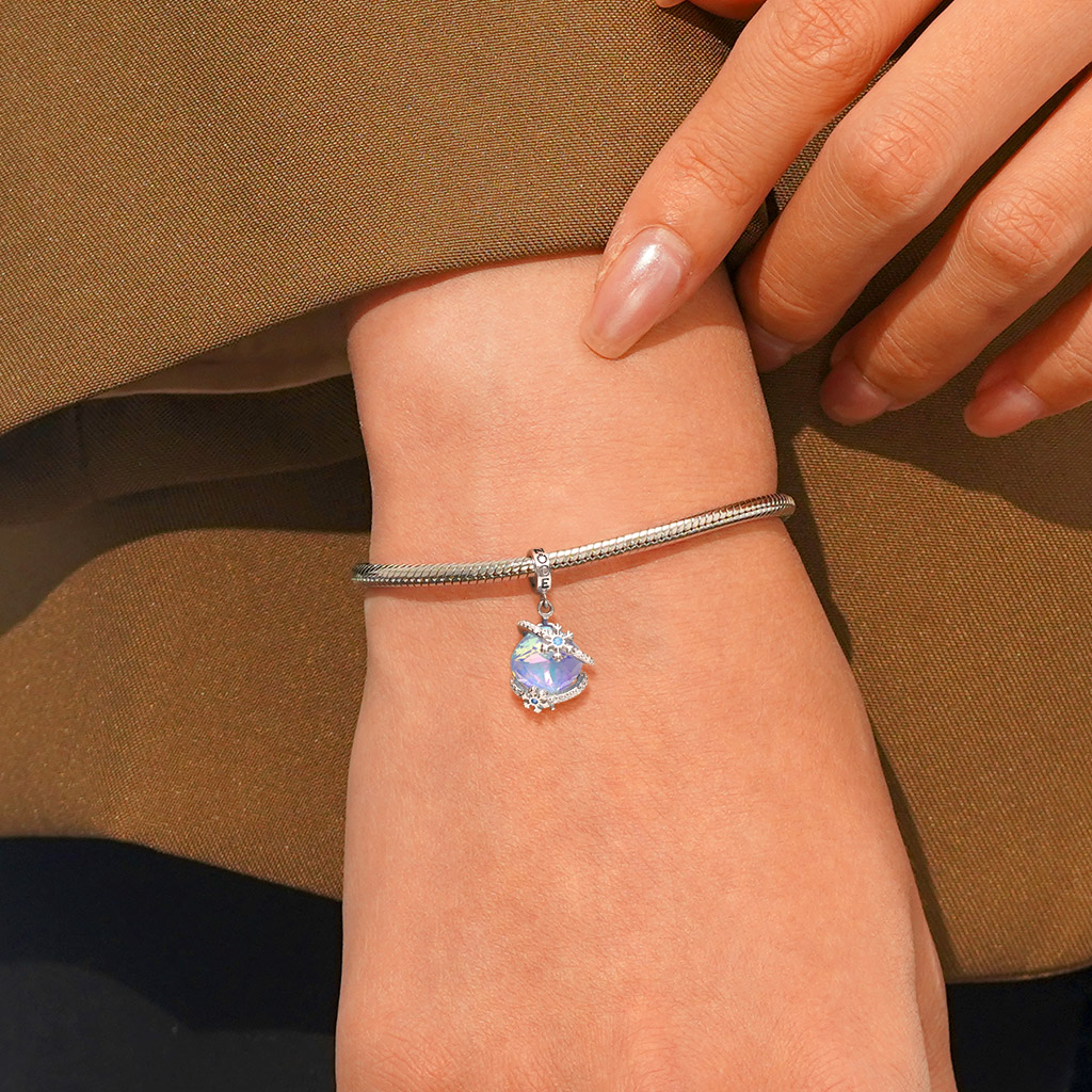 雪花愛心吊墜 image number 5