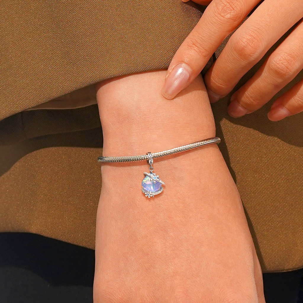 雪花愛心吊墜 image number 5