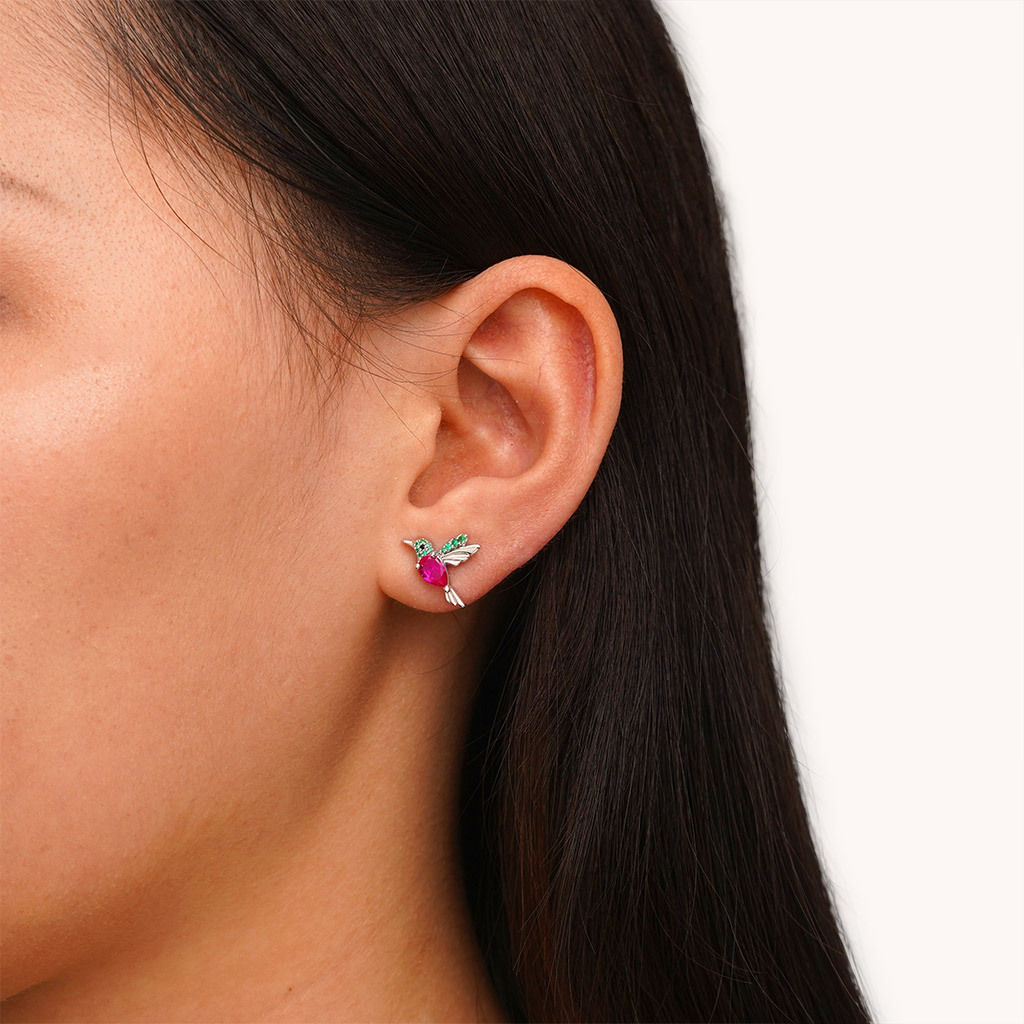 蜂鳥耳環 image number 2