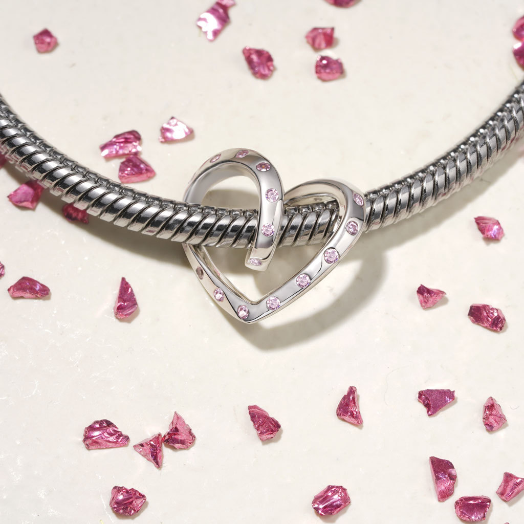 纏繞心形珠飾 image number 1