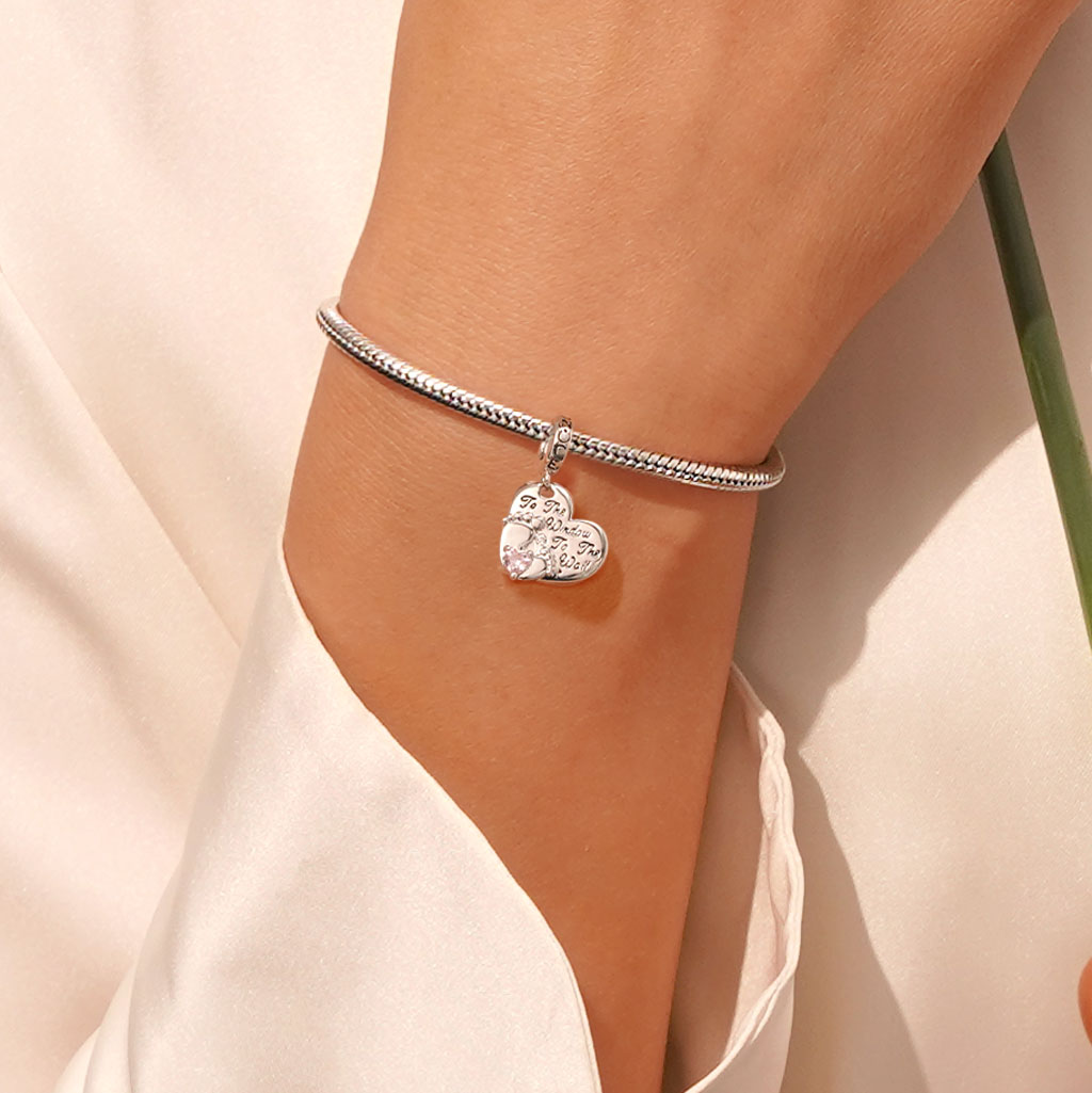 寶寶腳丫愛心吊墜 image number 5