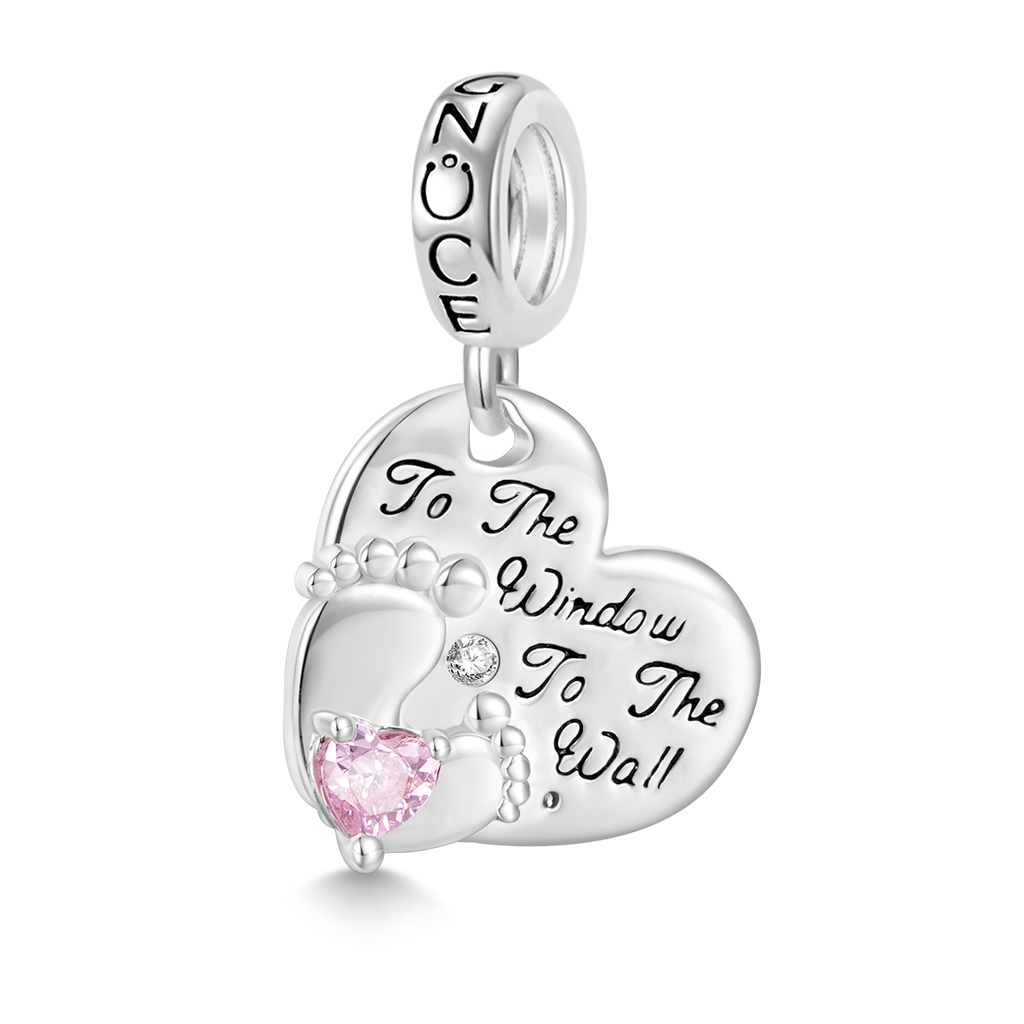 寶寶腳丫愛心吊墜 image number 0