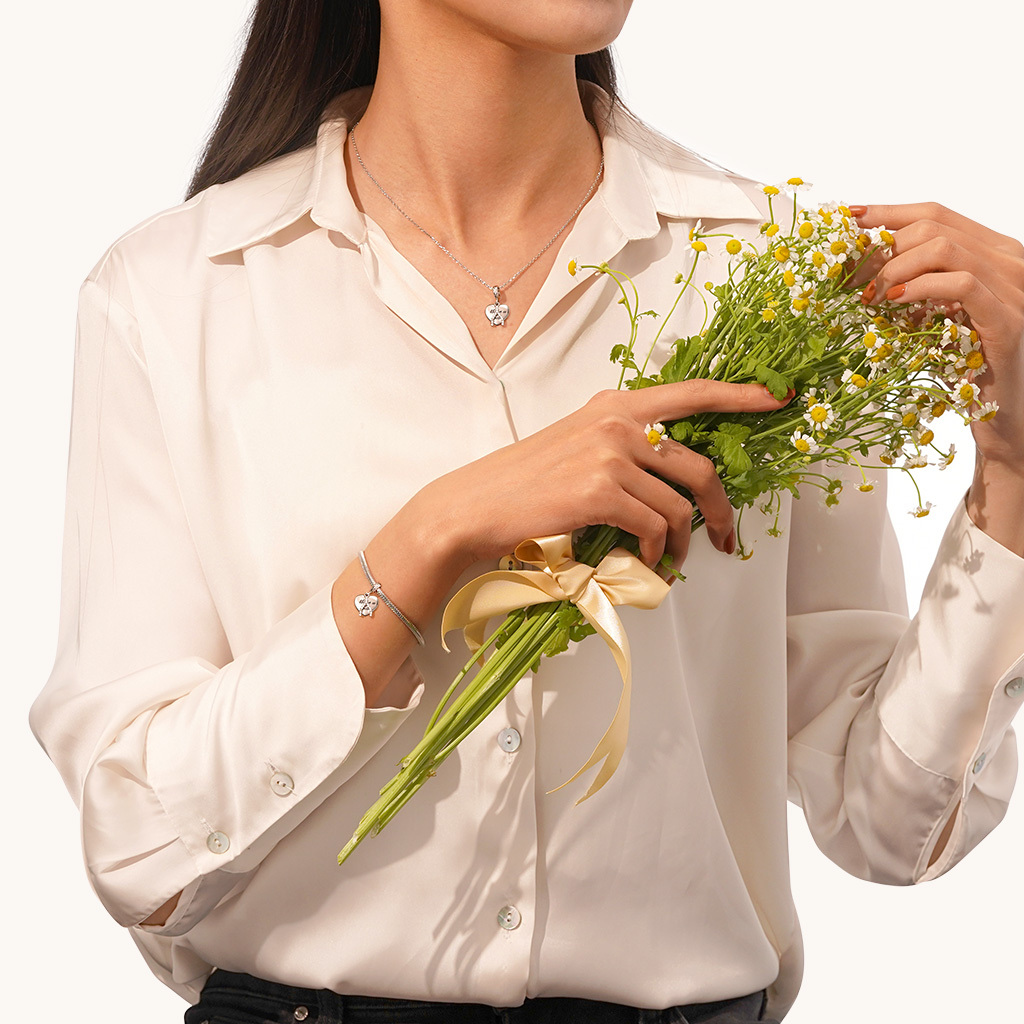 心形雙骨珠飾 image number 3