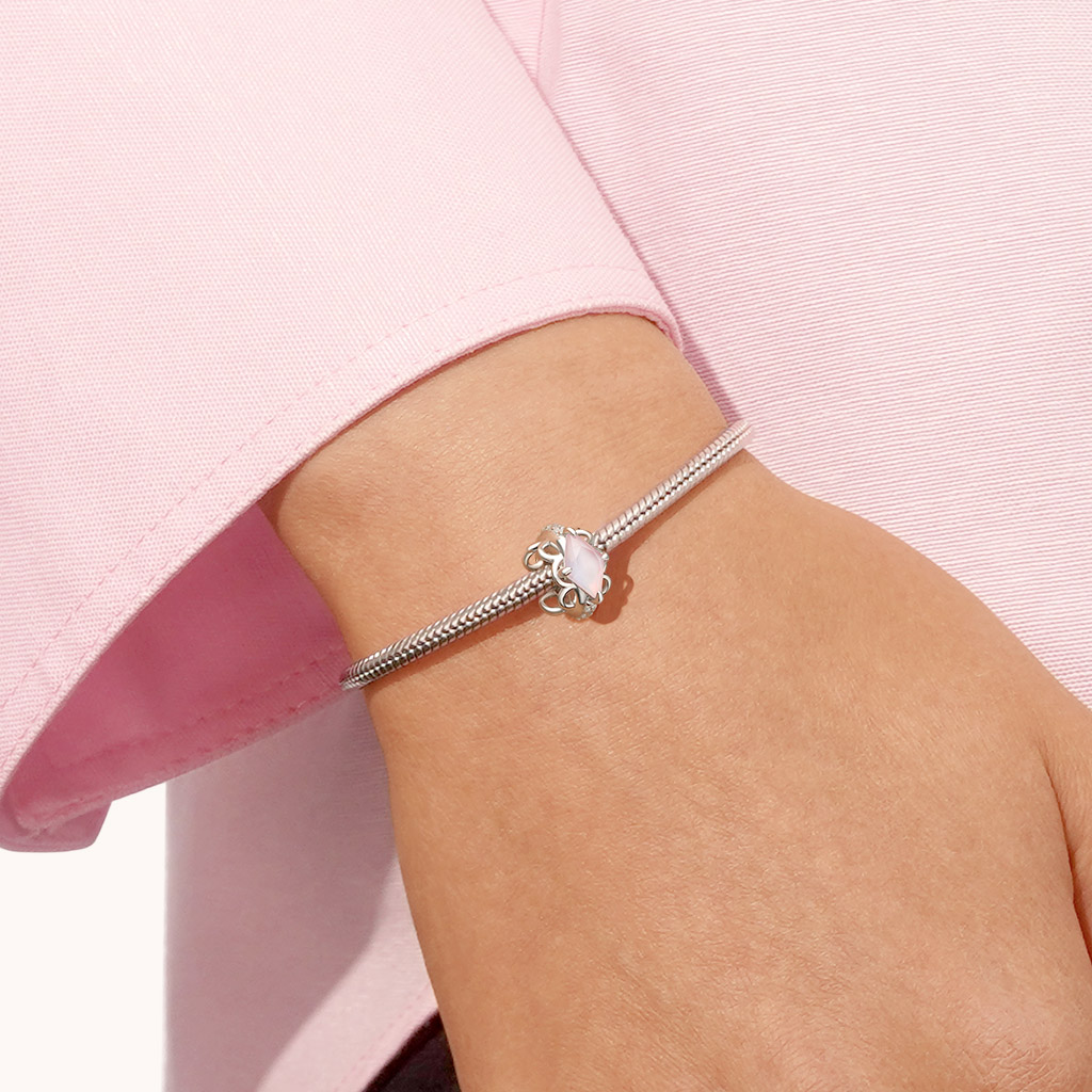 粉色蕾絲固定珠 image number 4