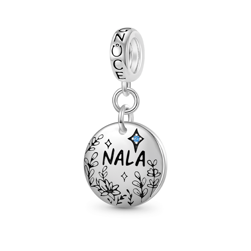 花朵圓盤吊墜 image number 0