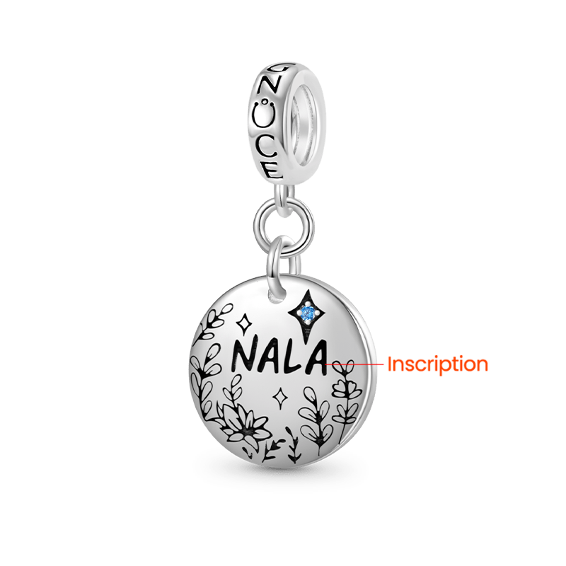 花朵圓盤吊墜 image number 1