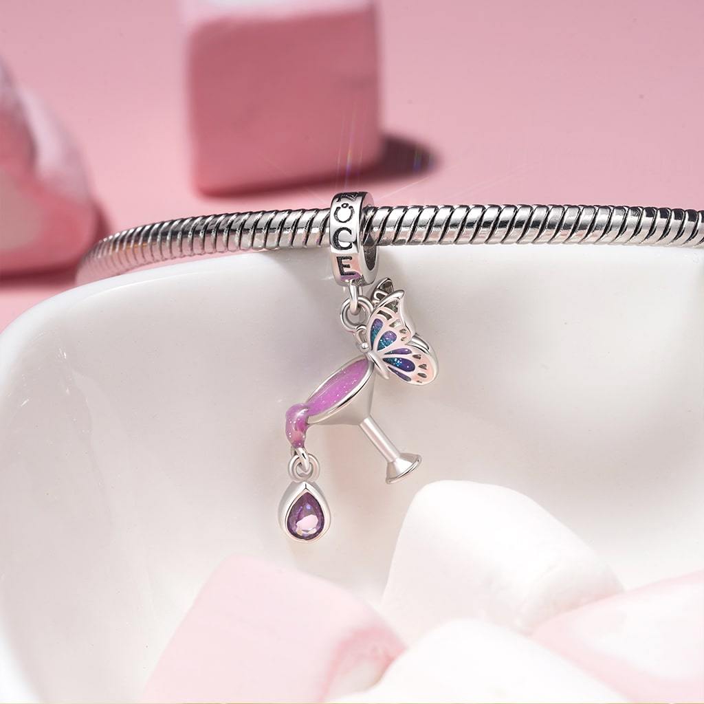 雞尾酒蝴蝶吊墜 image number 2