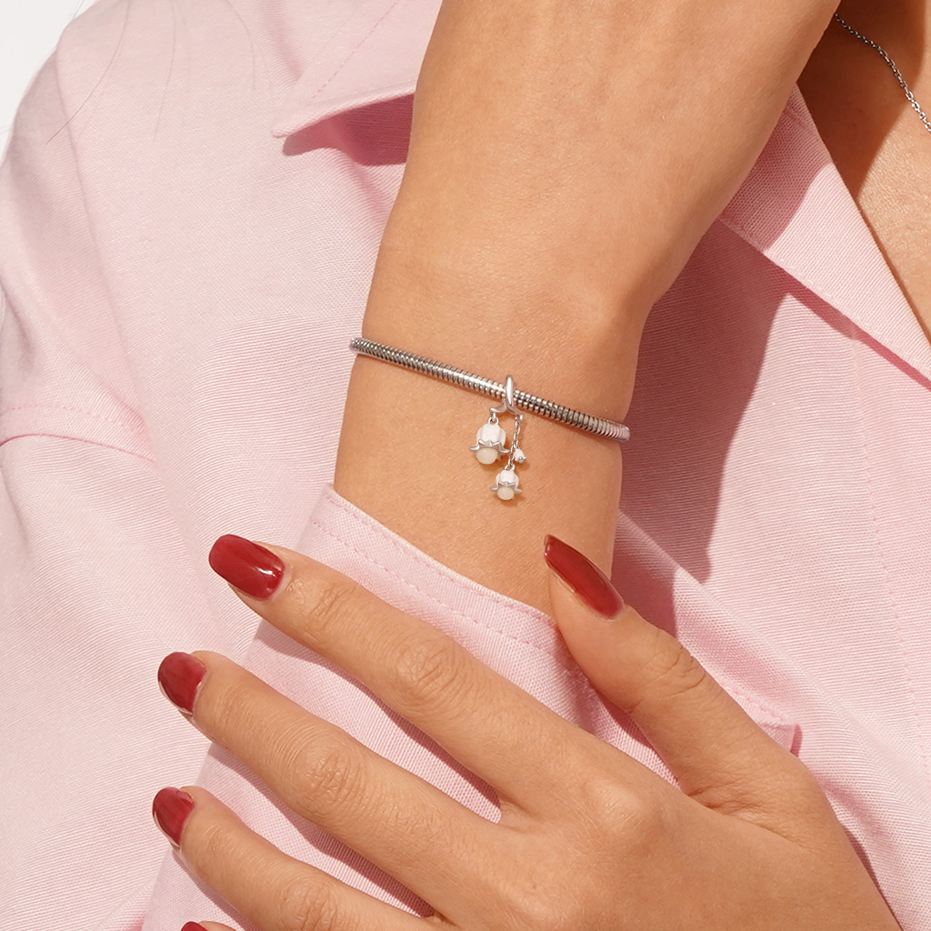 綻放的鈴蘭花珠飾 image number 6