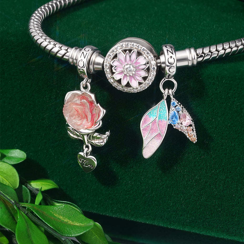 可雕刻玫瑰花珠飾 image number 3