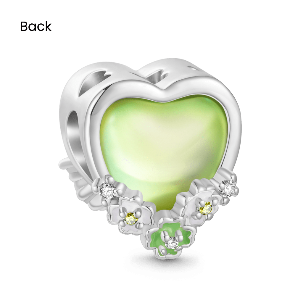蘋果綠色愛心珠飾 image number 1
