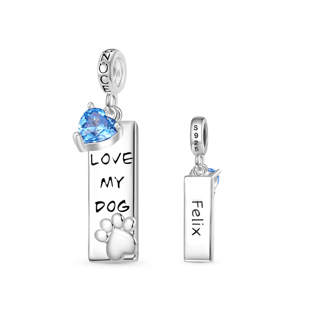 可雕刻寵物狗吊墜 image number 1