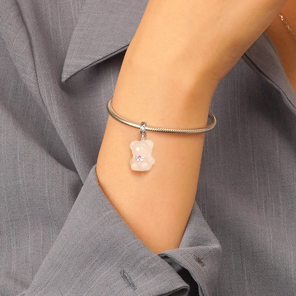 玉髓小熊吊墜 image number 5