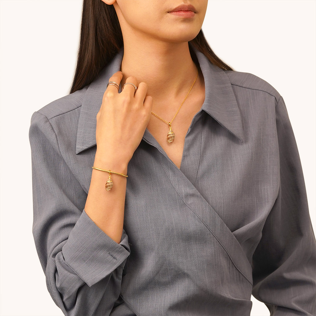 天然海洋貝殼吊墜 image number 3