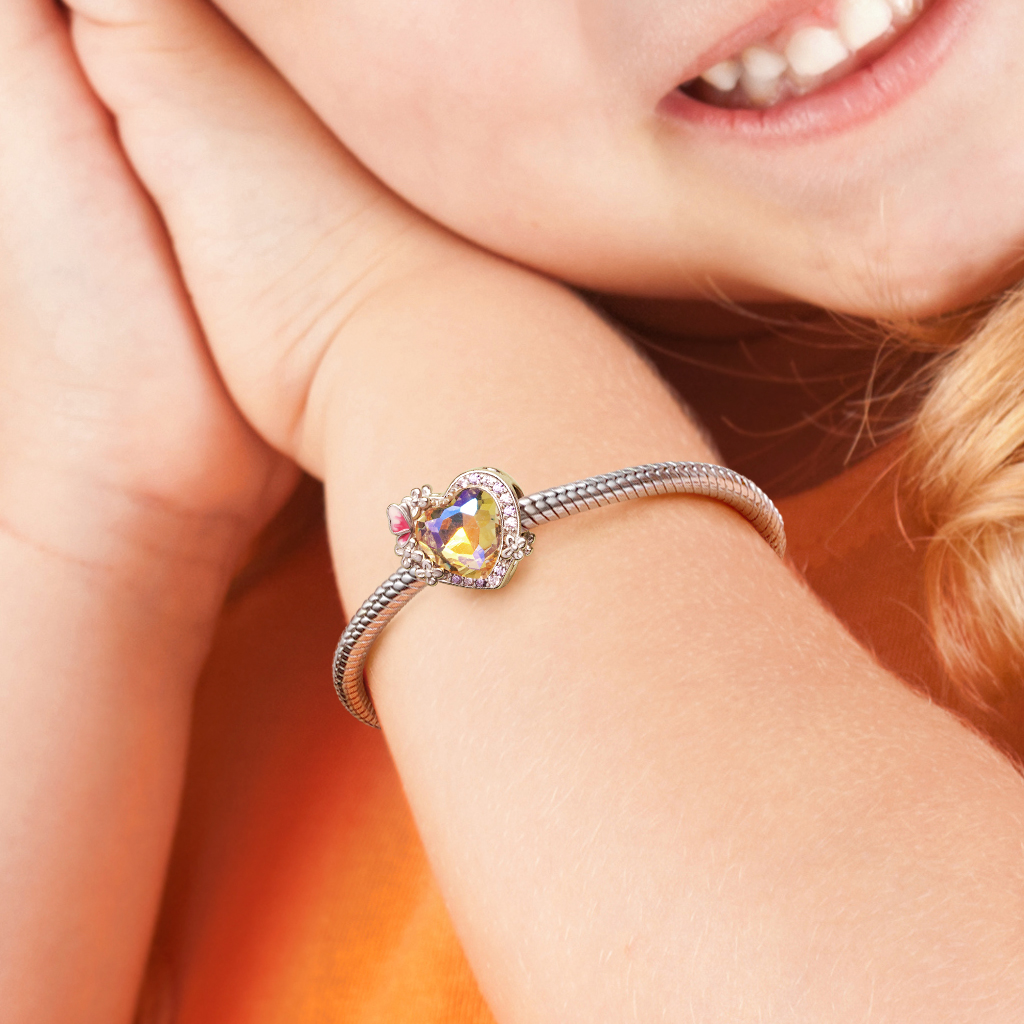 繡球花心形珠飾 image number 4