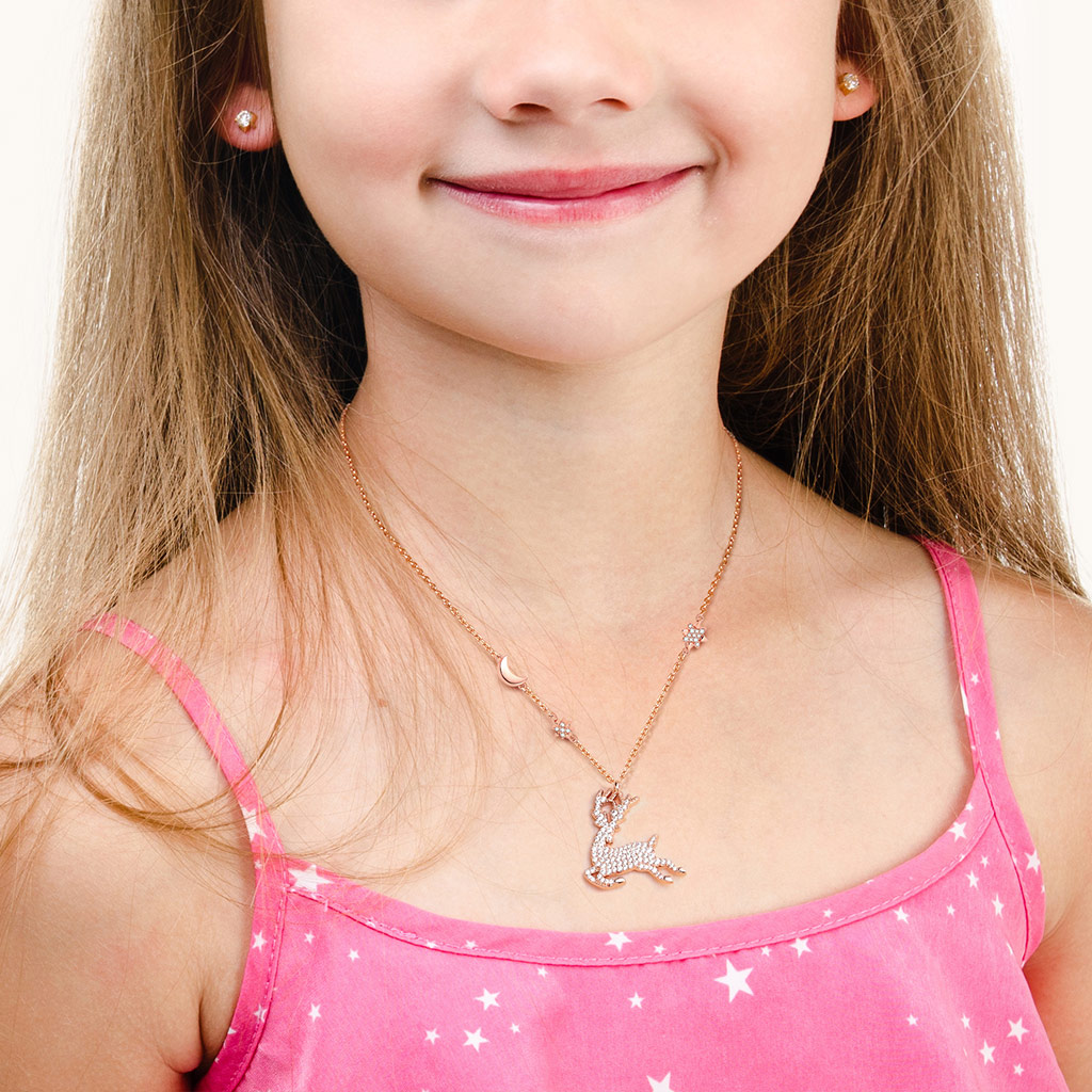 純銀麋鹿項鍊 image number 3