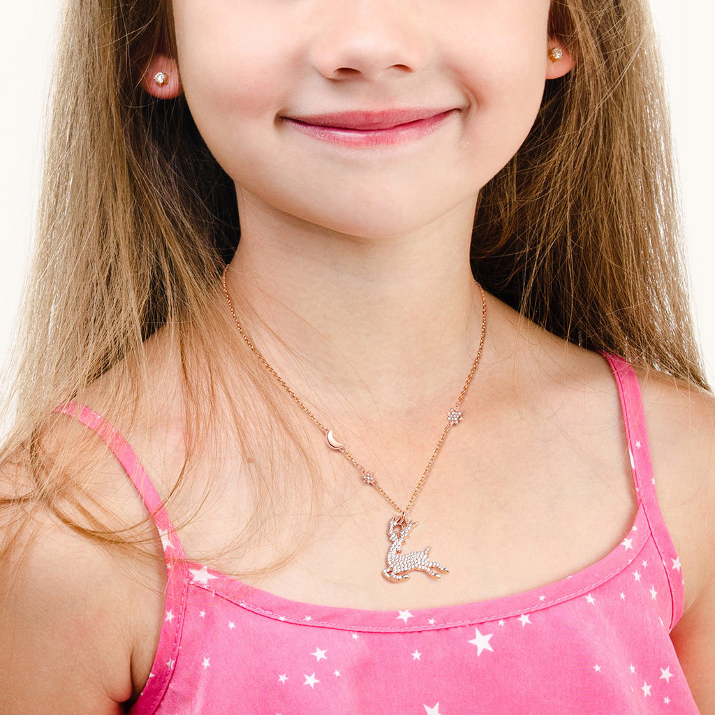 純銀麋鹿項鍊 image number 3